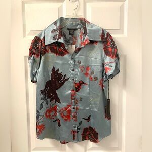 NWT BCBGMaxAzaria Silky Top SZ XL